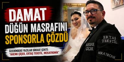 Davetliler Gözlerine İnanamadı: Damatlığın Her Yerinde Reklam Vardı
