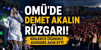 OMÜ’de Demet Akalın Rüzgarı! Binlerce Öğrenci Konsere Akın Etti