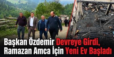 Başkan Özdemir Devreye Girdi, Ramazan Amca İçin Yeni Ev Başladı