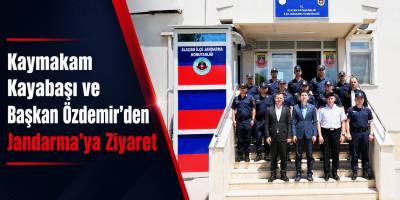 Kaymakam Kayabaşı ve Başkan Özdemir’den Jandarma’ya Ziyaret