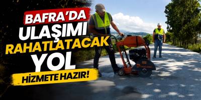 Bafra’da Ulaşımı Rahatlatacak Yol Hizmete Hazır