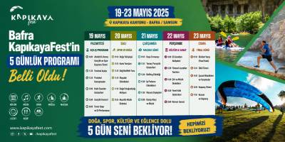 KapıkayaFest’in 5 Günlük Programı Belli Oldu