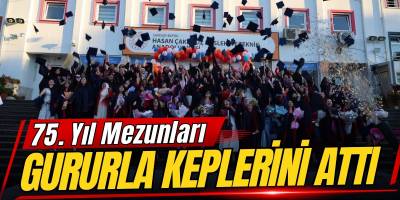 75. Yıl Mezunları Gururla Keplerini Attı