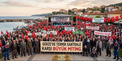 Gerze’de Termik Santrale Karşı Büyük Miting
