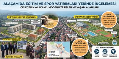 Alaçam’da Eğitim ve Spor Yatırımları Yerinde İncelendi