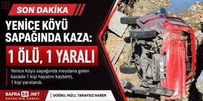 Alaçam Yenice Köyü Sapağında Kaza: 1 Ölü, 1 Yaralı