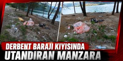 Derbent Barajı Kıyısında Utandıran Manzara