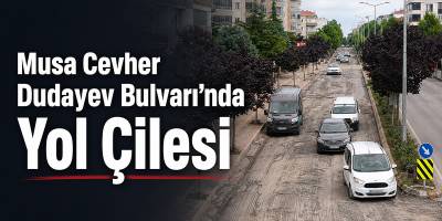 Musa Cevher Dudayev Bulvarı’nda Yol Çilesi