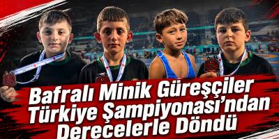 Bafralı Minik Güreşçiler Türkiye Şampiyonası’ndan Derecelerle Döndü