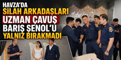Havza’da Silah Arkadaşları Uzman Çavuş Barış Şenol’u Yalnız Bırakmadı