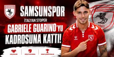 Samsunspor, İtalyan Stoper Gabriele Guarino’yu Kadrosuna Kattı