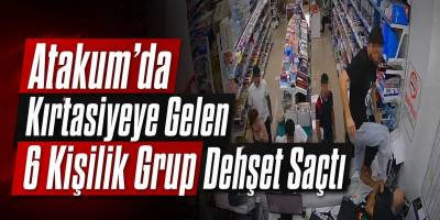 Atakum’da Kırtasiyeye Gelen 6 Kişilik Grup Dehşet Saçtı