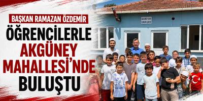 Başkan Ramazan Özdemir Öğrencilerle Akgüney Mahallesi’nde Buluştu