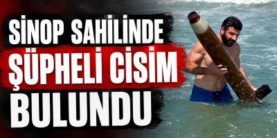 Sinop Sahilinde Şüpheli Cisim Bulundu