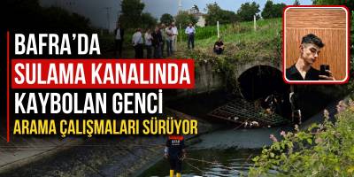 Bafra’da Sulama Kanalında Kaybolan Genci Arama Çalışmaları Sürüyor