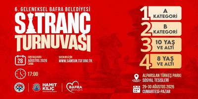 Bafra’da Satranç Heyecanı Başlıyor: Başvurular 20 Ağustos’ta