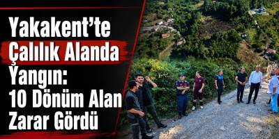 Yakakent’te Çalılık Alanda Yangın: 10 Dönüm Alan Zarar Gördü