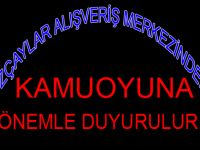 ÖZÇAYLAR ALIŞVERİŞ MERKEZİNDEN DUYURULUR