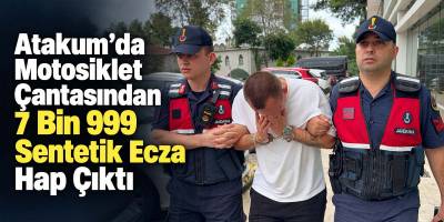 Atakum’da Motosiklet Çantasından 7 Bin 999 Sentetik Ecza Hap Çıktı