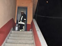 BAFRADA ÖĞRENCİLERİN KALDIĞI EVDE YANGIN