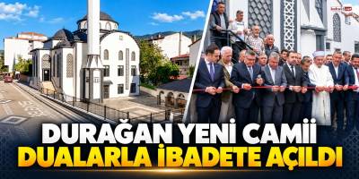 Durağan Yeni Camii Dualarla İbadete Açıldı