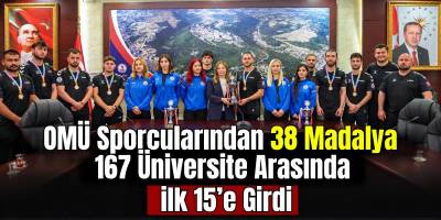 OMÜ Sporcularından 38 Madalya 167 Üniversite Arasında İlk 15’e Girdi
