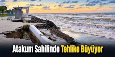 Atakum Sahilinde Tehlike Büyüyor