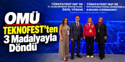 OMÜ TEKNOFEST’ten 3 Madalyayla Döndü