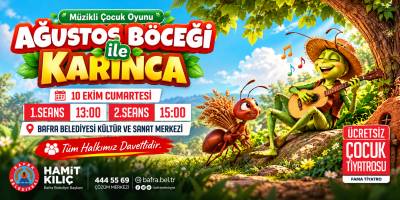 Bafra’da Çocuklar İçin Müzikli Tiyatro Keyfi