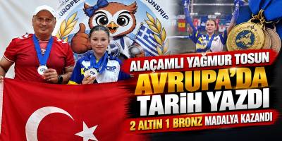 Alaçamlı Yağmur Tosun Avrupa’da Tarih Yazdı