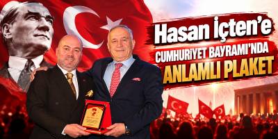 Hasan İçten’e Cumhuriyet Bayramı’nda Anlamlı Plaket