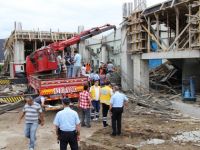 SAMSUNDA İNŞAAT ÇÖKTÜ: 2 ÖLÜ, 1 YARALI