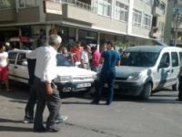 BAFRADA MADDİ HASARLI KAZA