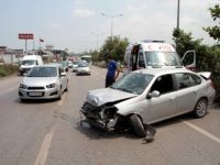 SAMSUN’DA TRAFİK KAZASI: 1 YARALI