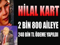 HİLAL KART 2 BİN 800 AİLEYİ MUTLU EDİYOR