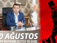 AK Parti İlçe Başkanı Yurduseven’in Zafer Bayramı Kutlama Mesajı