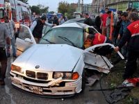 TRAFİK KAZASI: 5 YARALI