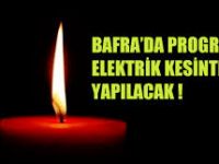 BAFRA'DA ELEKTRİK KESİNTİSİ