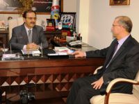 BAFRA MÜFTÜSÜ KELEŞ’TEN BAŞKAN ŞAHİN’E ZİYARET