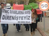 ÖĞRENCİLERDEN DUVAR TEPKİSİ