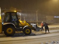 KAR YAĞIŞI BAFRA’DA ETKİLİ OLDU