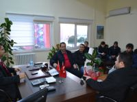 BAFRA ÜLKÜ OCAKLARINDAN YURT MÜDÜRÜNE ZİYARET