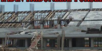 YENİ STADIN TRİBÜNLERİ YÜKSELİYOR
