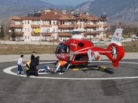 KALP KRİZİ GEÇİREN VATANDAŞIN İMDADINA HAVA AMBULANSI YETİŞTİ