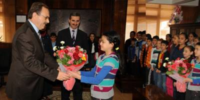 29 EKİM İLKOKULU ÖĞRENCİLERİ BAŞKAN ŞAHİN'İ ZİYARET ETTİ