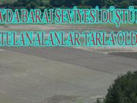 BAFRA'DA BARAJ SEVİYESİ DÜŞTÜ, BALIK TUTULAN ALANLAR TARLA OLDU