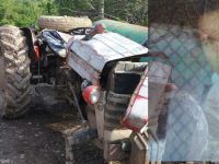 BAFRA'DA TRAKTÖR YUVARLANDI 1 ÖLÜ