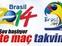 İşte 2014 Dünya Kupası maç takvimi