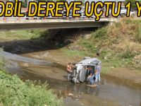 OTOMOBİL KÖPRÜDEN UÇTU: 1 YARALI