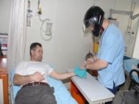 ACİL SERVİSTE KASKLI MUAYENE